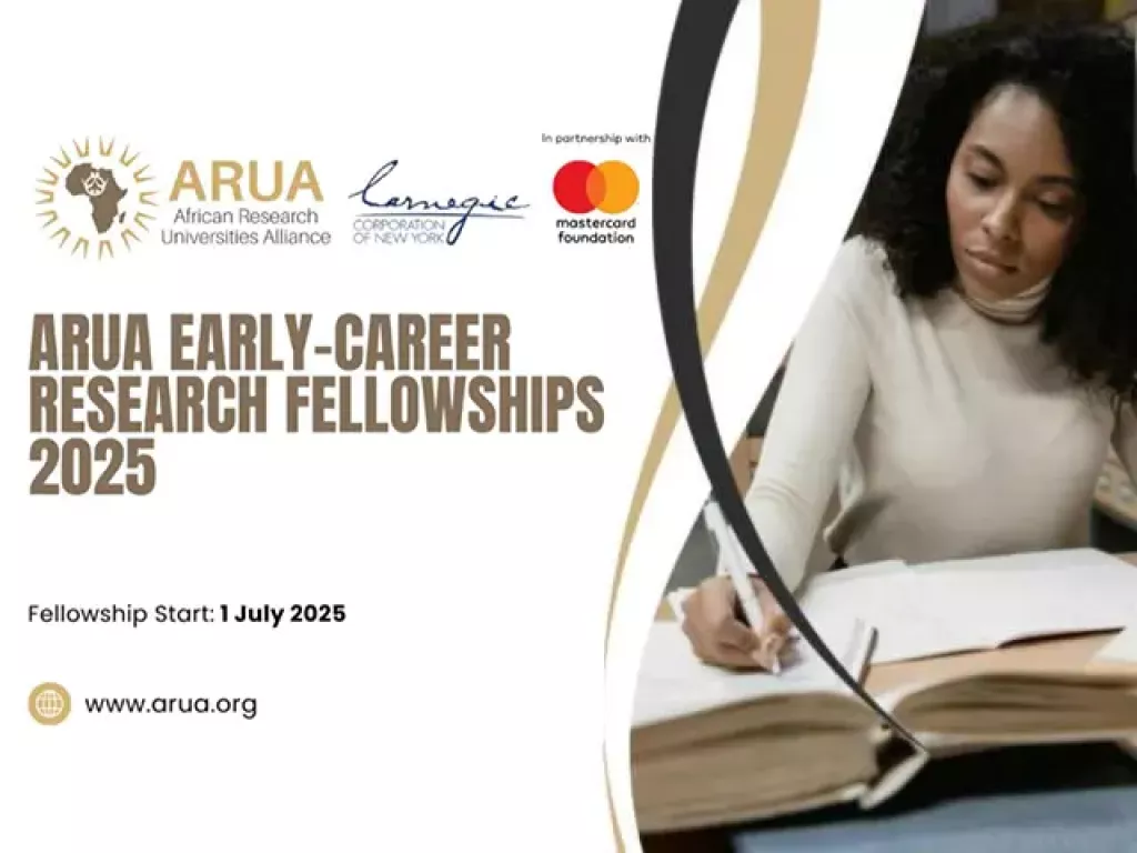 ARUA Early-career research fellowships 2025 | Fellowships Start: 1 July 2025 | www.arua.org